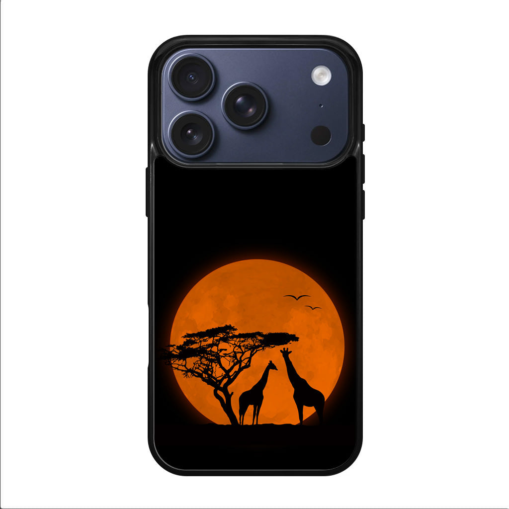 Giraffes Silhouette iPhone 17 Pro / 17 Pro Max Case