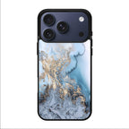 Golden Azure Marble iPhone 17 Pro / 17 Pro Max Case