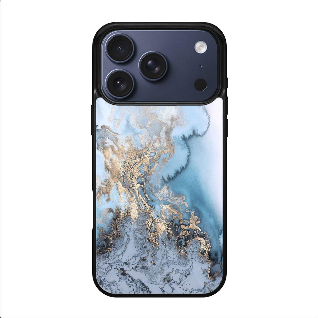 Golden Azure Marble iPhone 17 Pro / 17 Pro Max Case