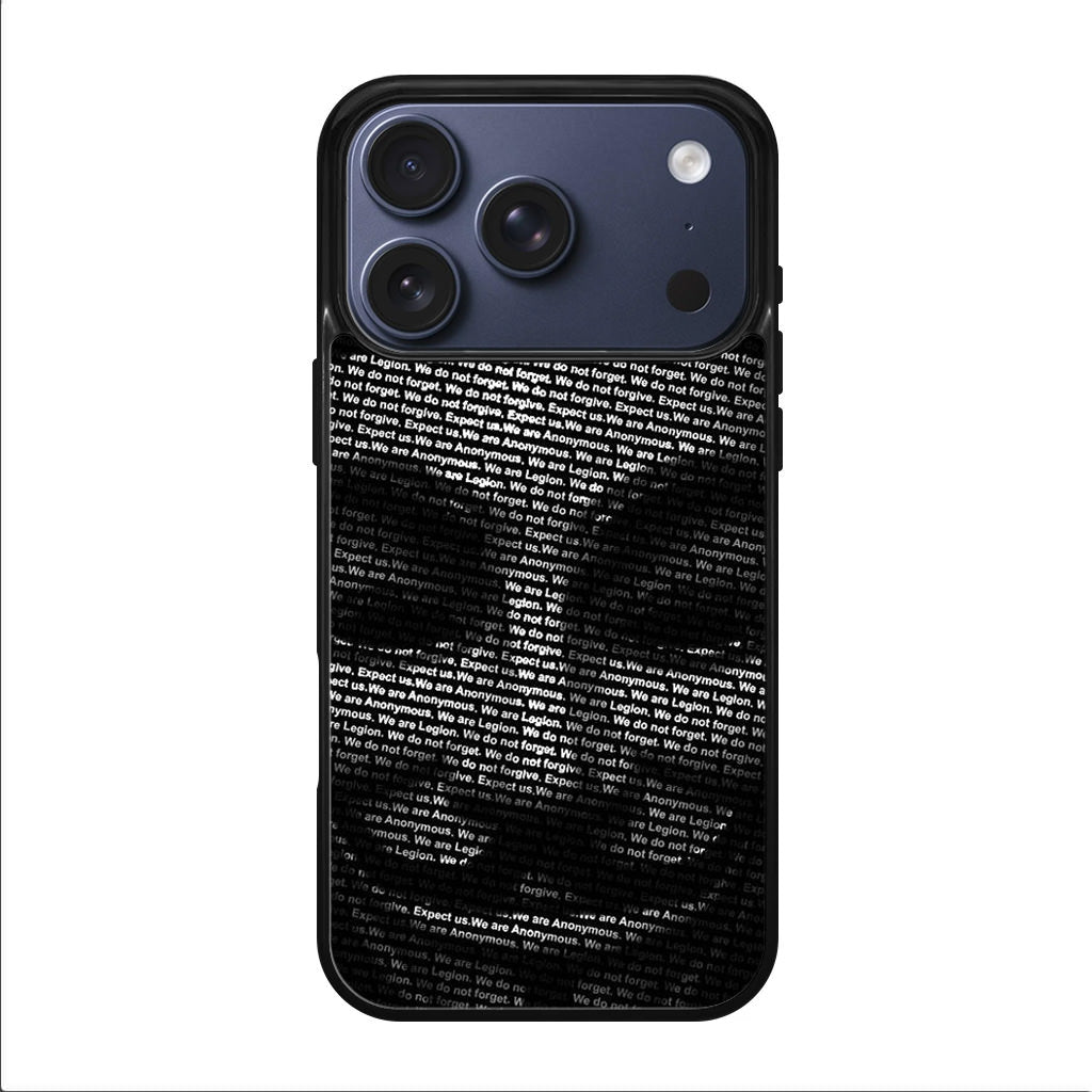 Guy Fawkes Mask Anonymous iPhone 17 Pro / 17 Pro Max Case