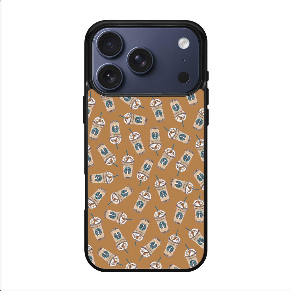 Iced Cappuccinos Lover Pattern iPhone 17 Pro / 17 Pro Max Case