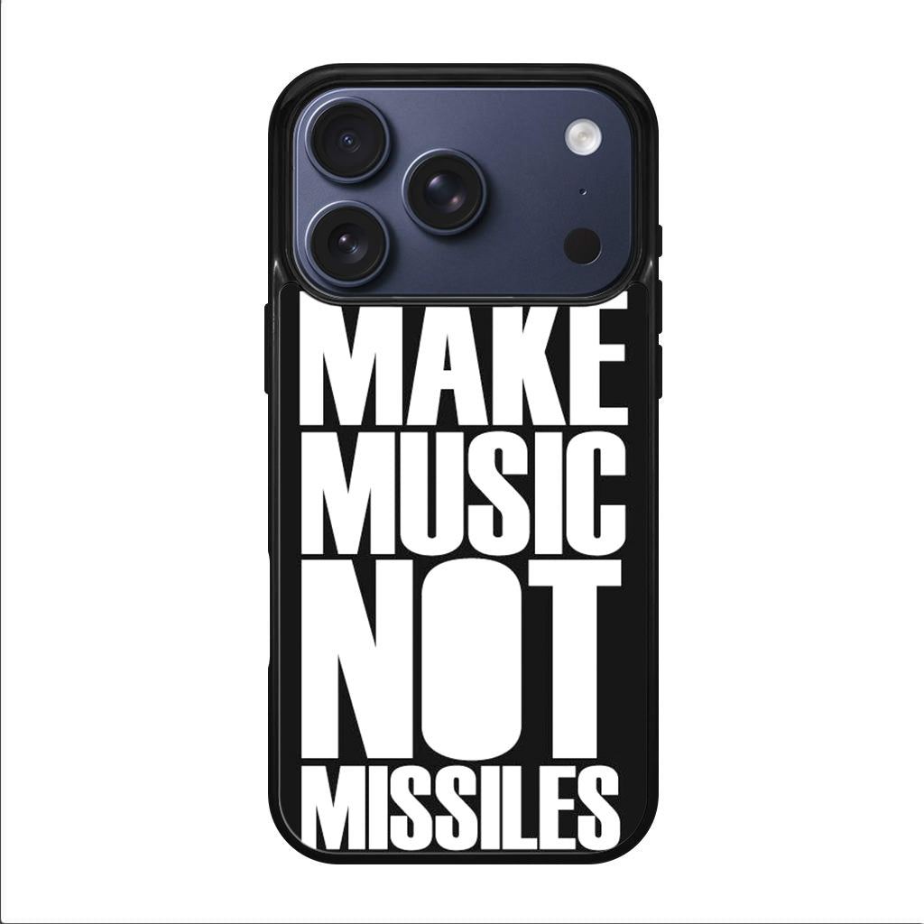 Make Music Not Missiles iPhone 17 Pro / 17 Pro Max Case