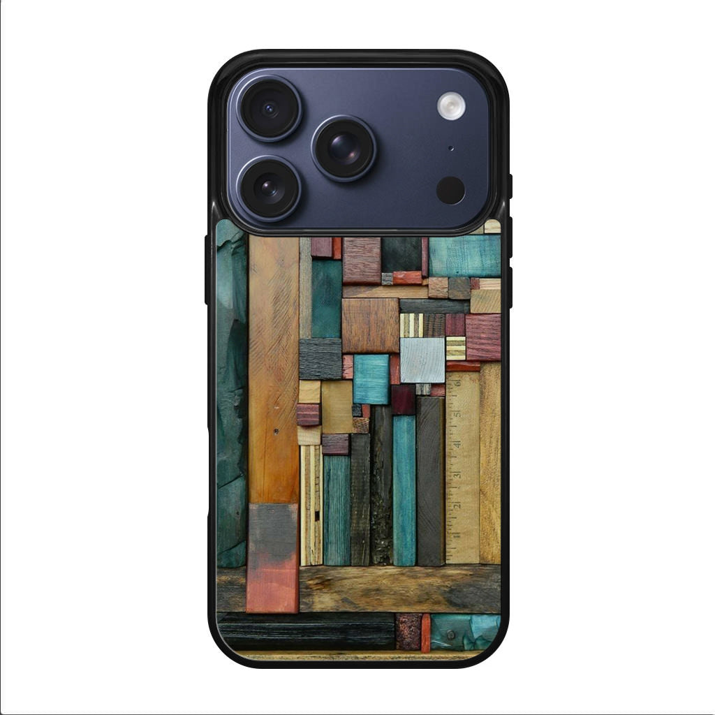 Painted Abstract Wood Sculptures iPhone 17 Pro / 17 Pro Max Case