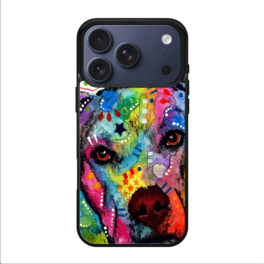 Pitbull Love Painting iPhone 17 Pro / 17 Pro Max Case
