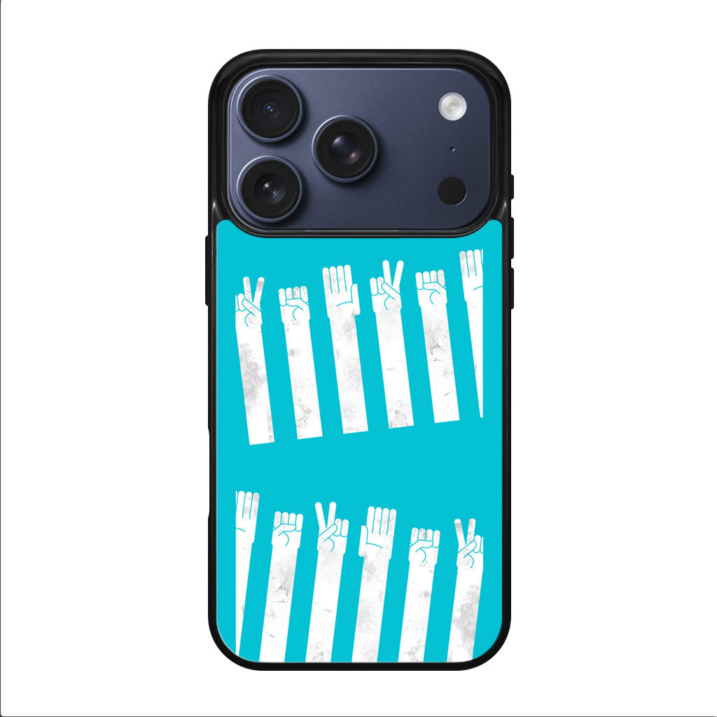 Rock–paper–scissors Zebra Crossing iPhone 17 Pro / 17 Pro Max Case