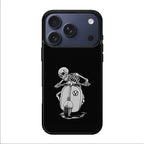 Skeleton Rides Scooter iPhone 17 Pro / 17 Pro Max Case