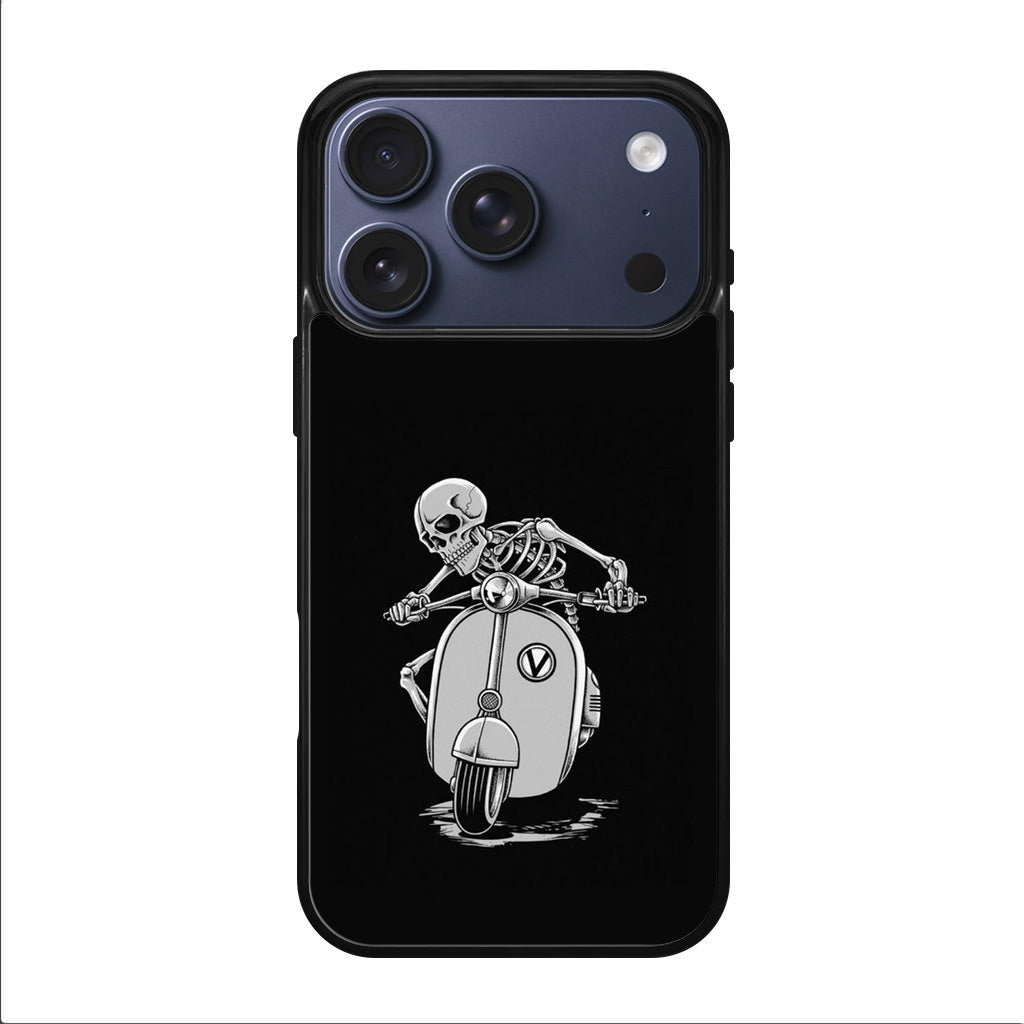 Skeleton Rides Scooter iPhone 17 Pro / 17 Pro Max Case