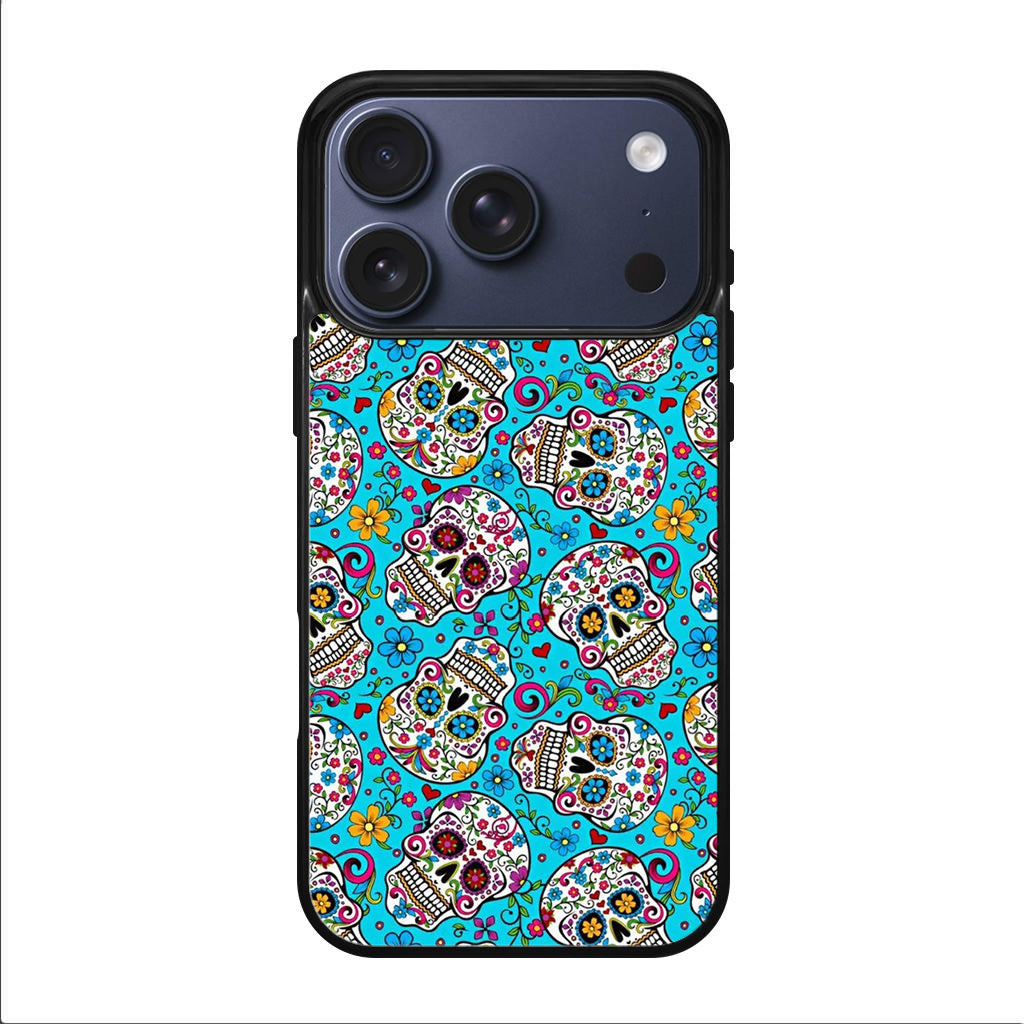 Skull Floral Sugar iPhone 17 Pro / 17 Pro Max Case