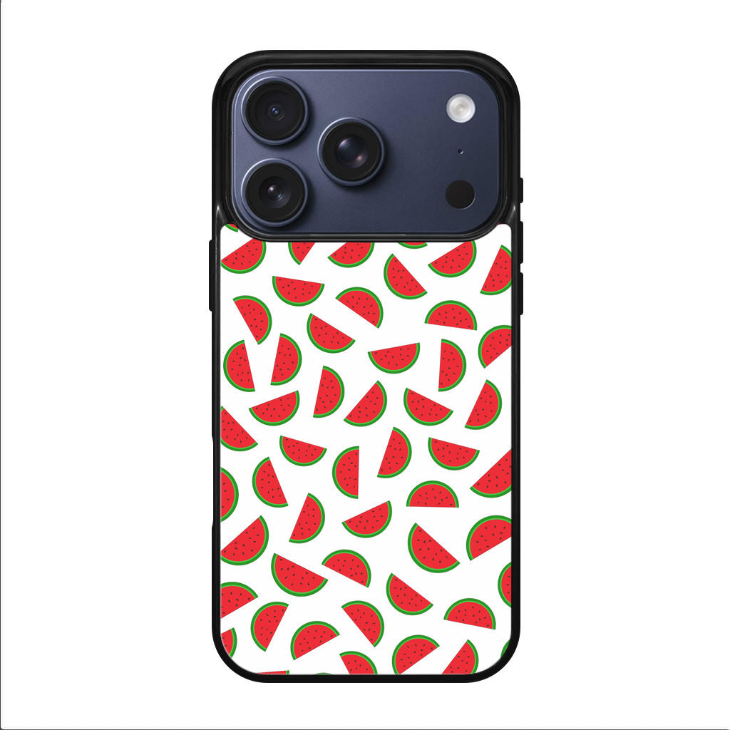 Watermelon Fruit Pattern White iPhone 17 Pro / 17 Pro Max Case
