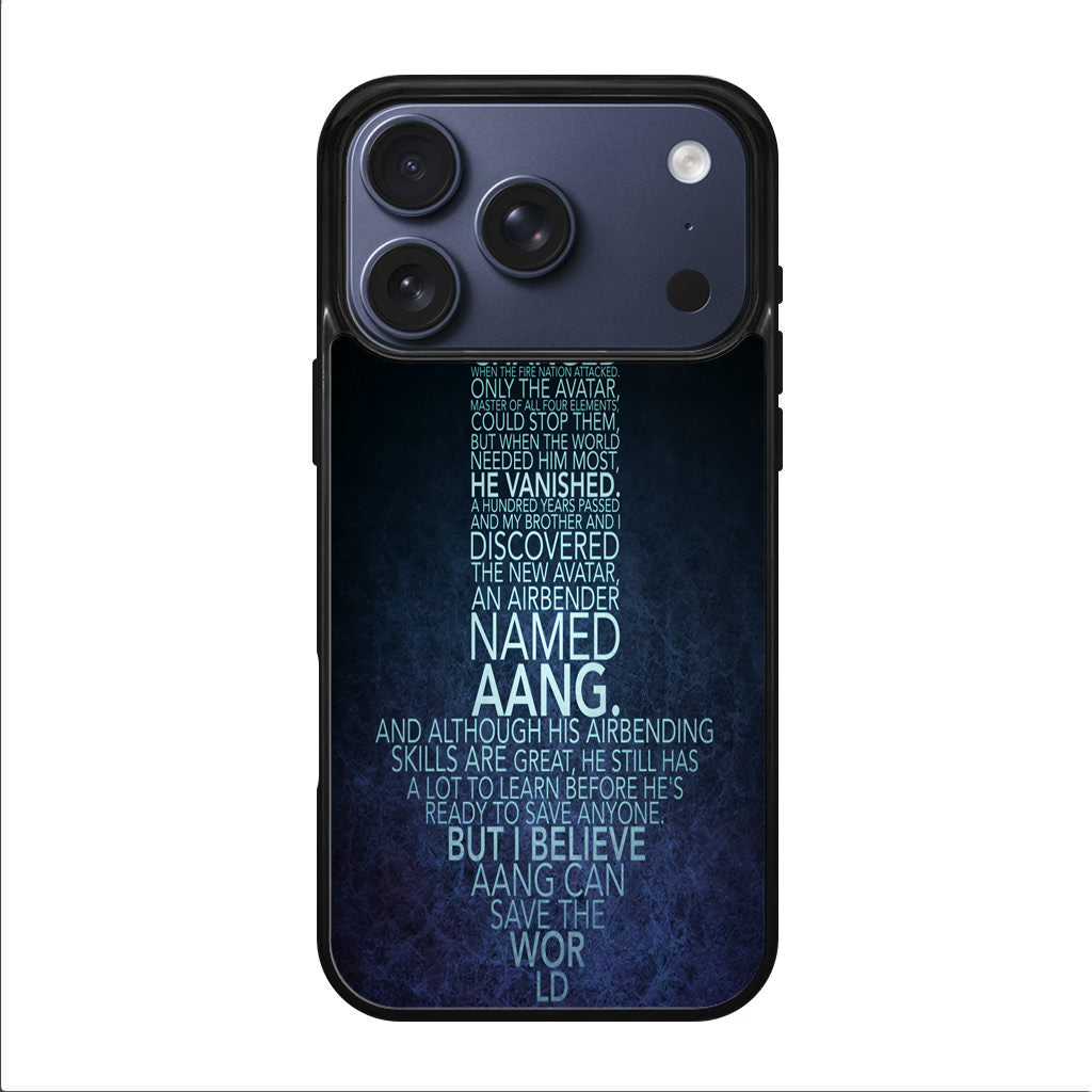 Avatar Quotes iPhone 17 Pro / 17 Pro Max Case