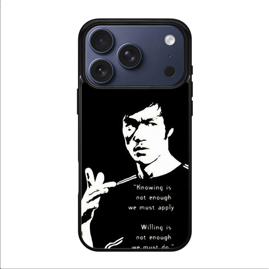 Bruce Lee Quotes iPhone 17 Pro / 17 Pro Max Case