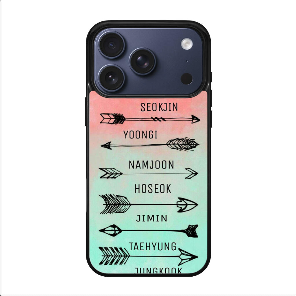 BTS Members Name iPhone 17 Pro / 17 Pro Max Case