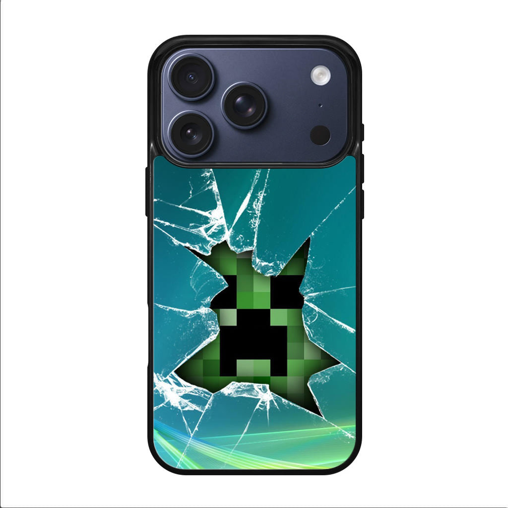 Creeper Glass Broken Green iPhone 17 Pro / 17 Pro Max Case