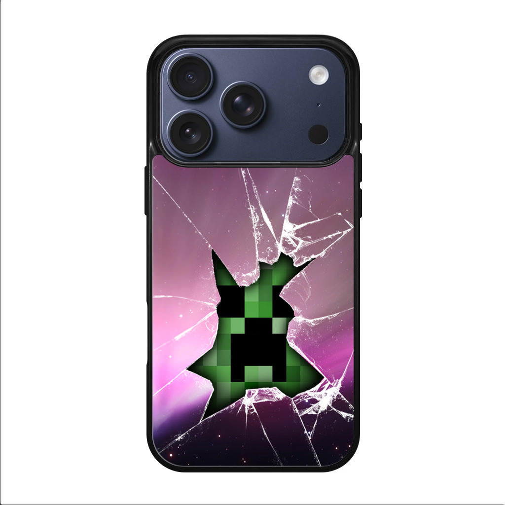 Creeper Glass Broken Violet iPhone 17 Pro / 17 Pro Max Case