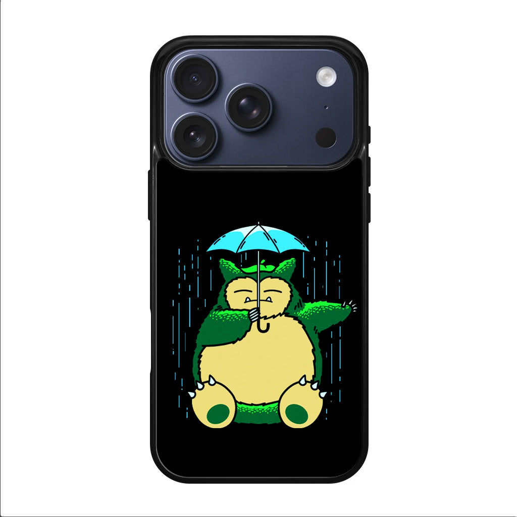 Cute Snorlax Umbrella iPhone 17 Pro / 17 Pro Max Case