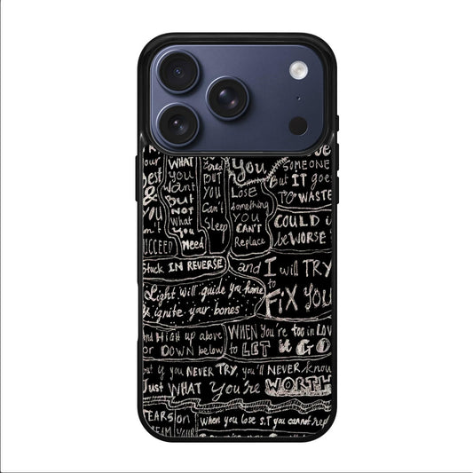 Fix You Lyrics iPhone 17 Pro / 17 Pro Max Case