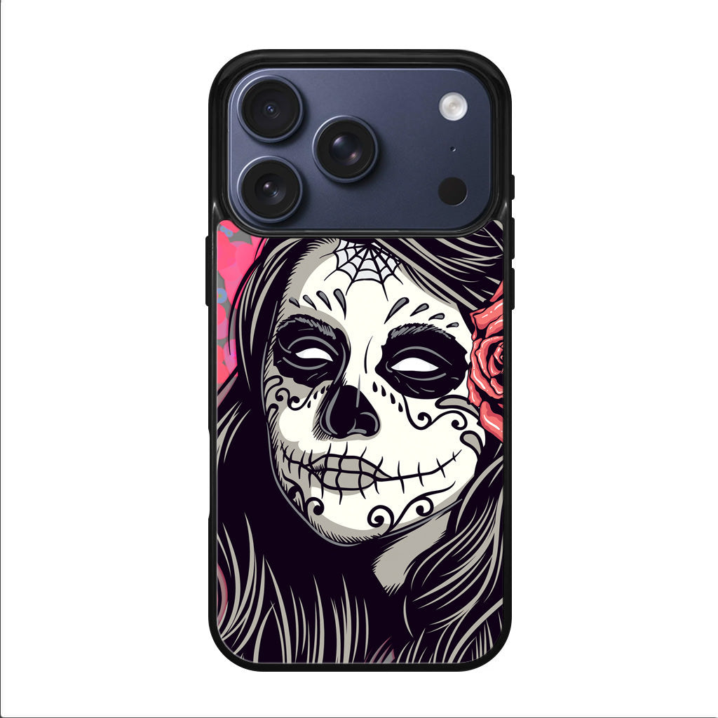 Girl Skull Flower iPhone 17 Pro / 17 Pro Max Case