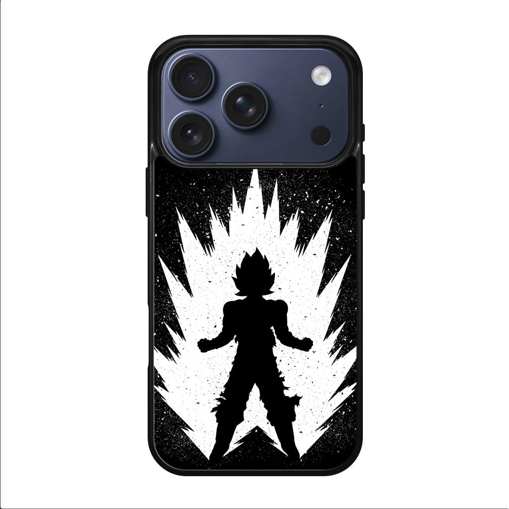 Goku Super Saiyan Black White iPhone 17 Pro / 17 Pro Max Case