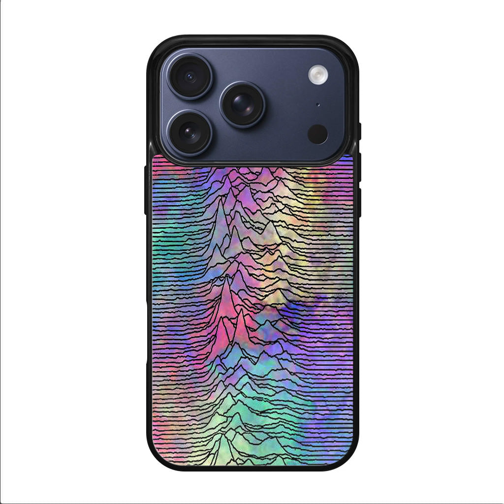Joy Division Unknown Pleasures Colorful iPhone 17 Pro / 17 Pro Max Case