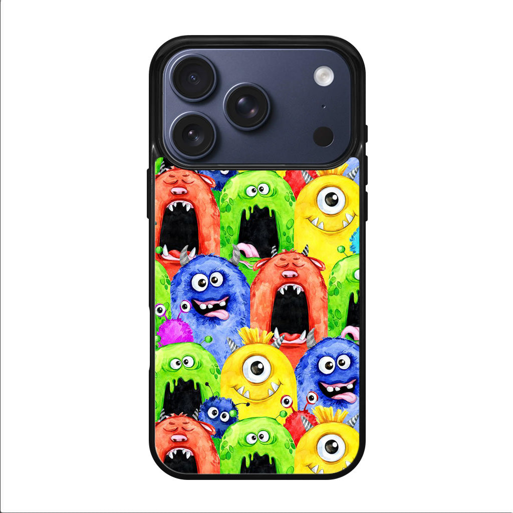 Monster Watercolor Art iPhone 17 Pro / 17 Pro Max Case
