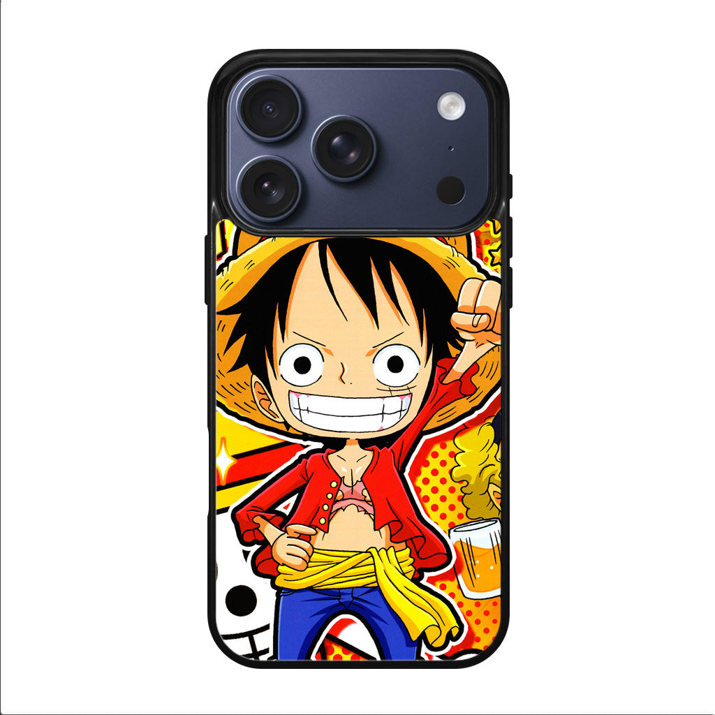 One Piece Cute Luffy iPhone 17 Pro / 17 Pro Max Case