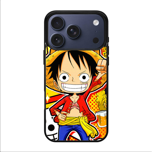 One Piece Cute Luffy iPhone 17 Pro / 17 Pro Max Case