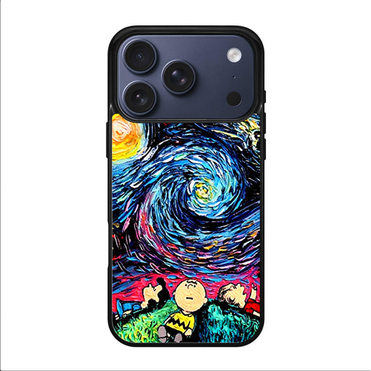 Peanuts At Starry Night iPhone 17 Pro / 17 Pro Max Case