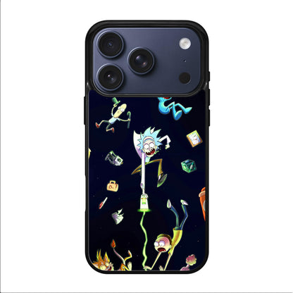 Rick And Morty Portal Fall iPhone 17 Pro / 17 Pro Max Case