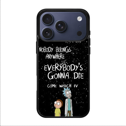 Rick And Morty Quotes iPhone 17 Pro / 17 Pro Max Case