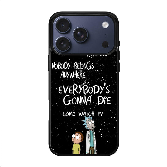 Rick And Morty Quotes iPhone 17 Pro / 17 Pro Max Case