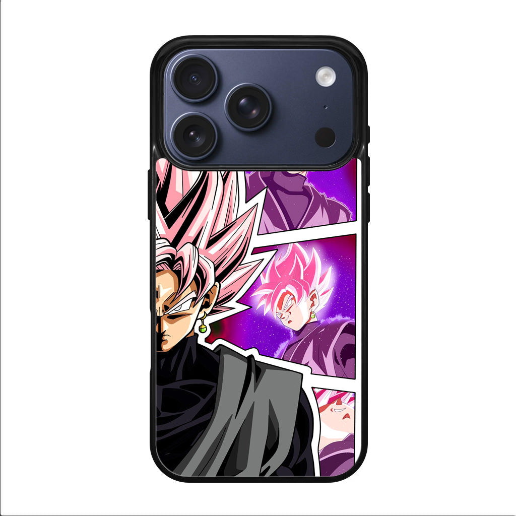 Super Goku Black Rose Collage iPhone 17 Pro / 17 Pro Max Case