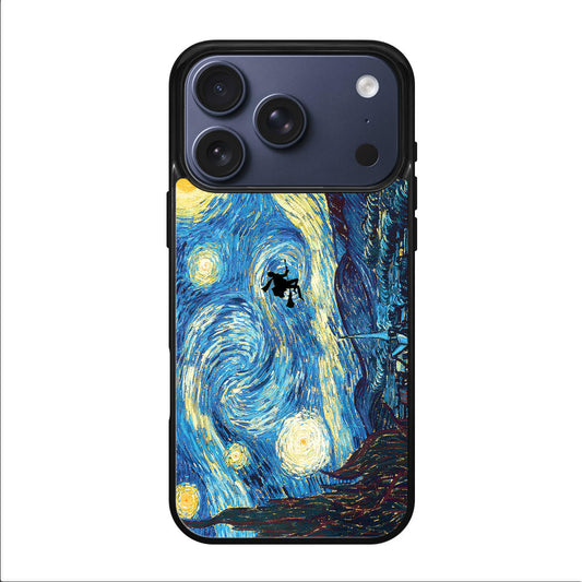 Witch Flying In Van Gogh Starry Night iPhone 17 Pro / 17 Pro Max Case