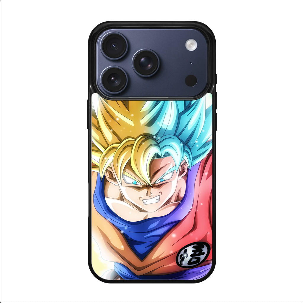 Goku SSJ 1 to SSJ Blue iPhone 17 Pro / 17 Pro Max Case