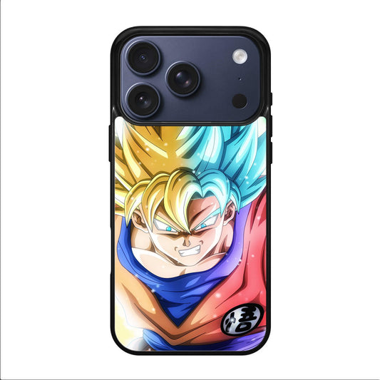 Goku SSJ 1 to SSJ Blue iPhone 17 Pro / 17 Pro Max Case