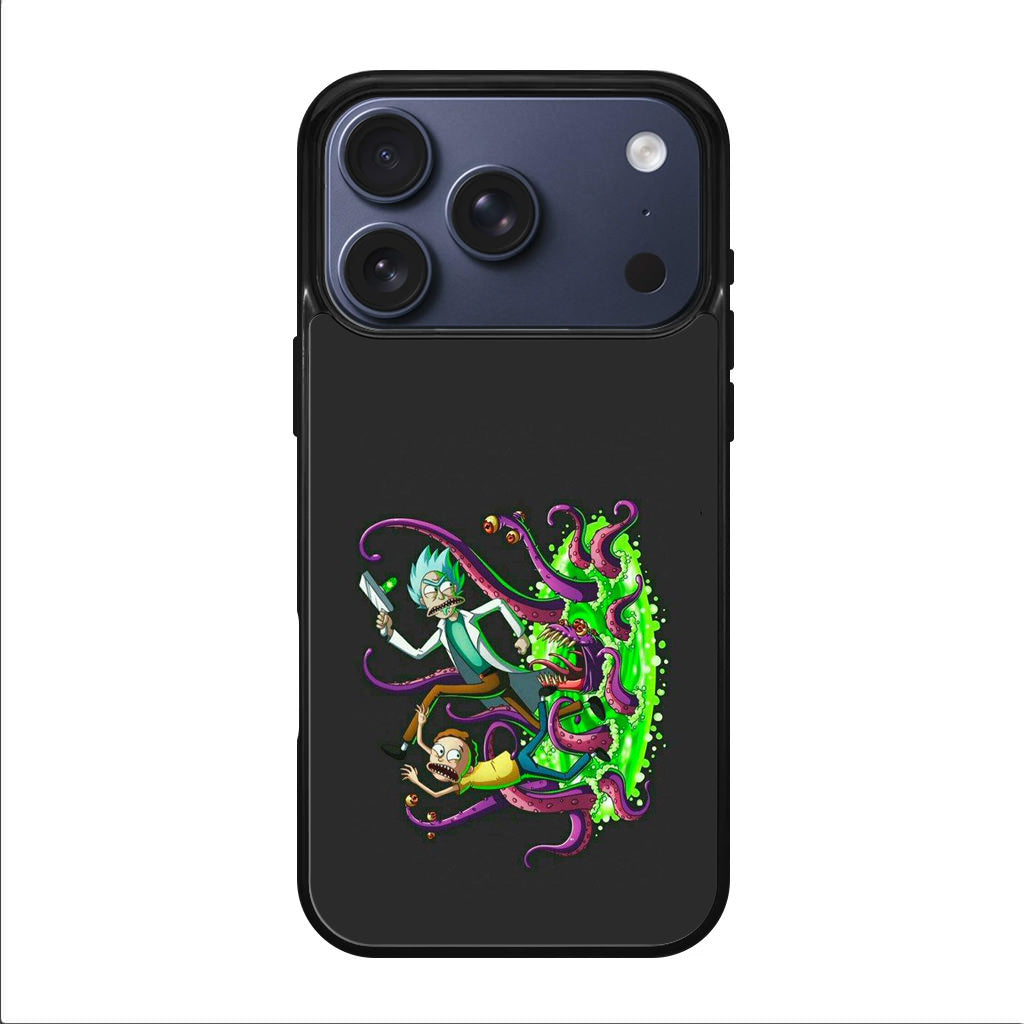 Rick And Morty Pass Through The Portal iPhone 17 Pro / 17 Pro Max Case