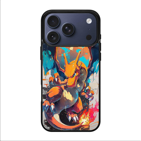 Charizard Inferno on Canvas iPhone 17 Pro / 17 Pro Max Case