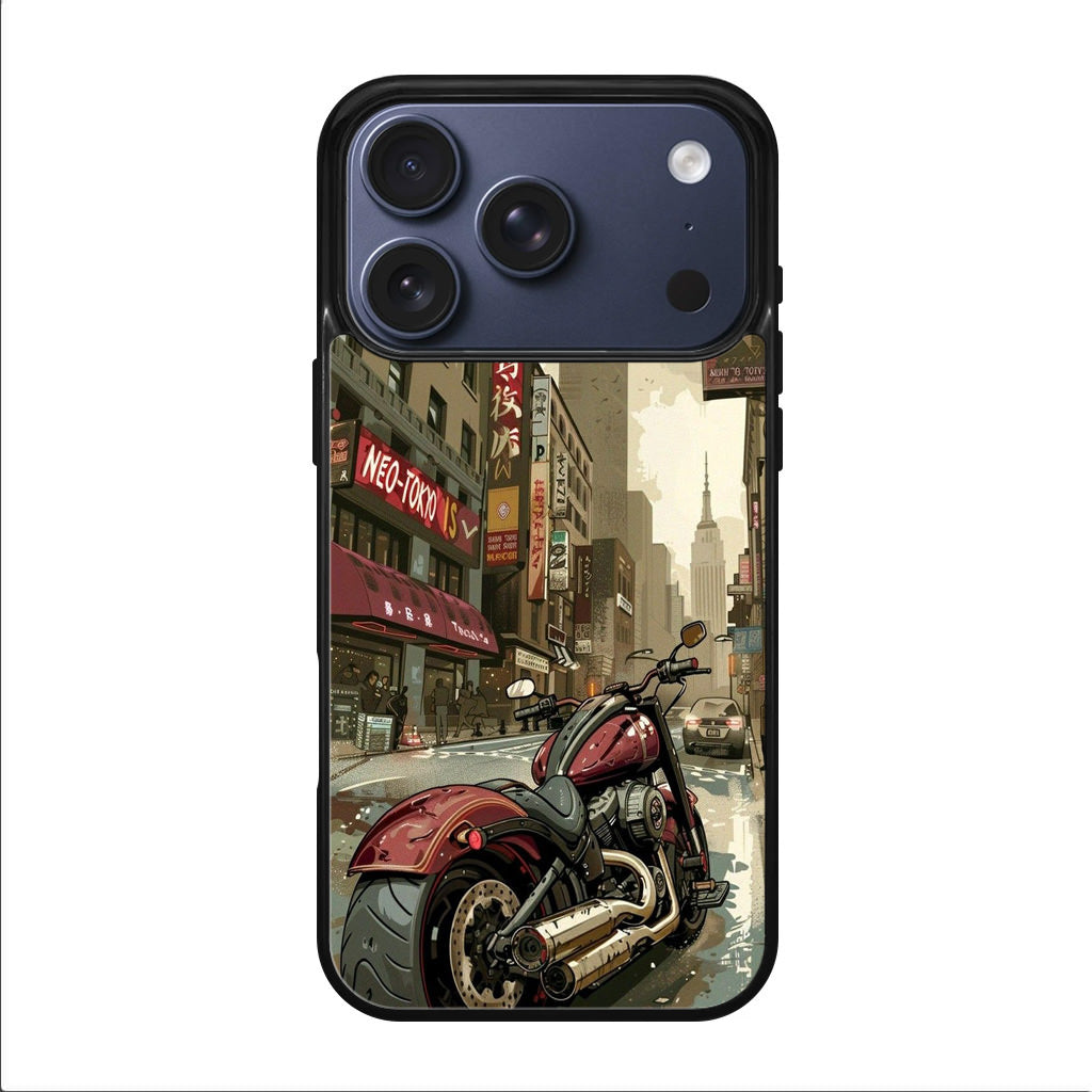 Motorcycle In Tokyo Streets iPhone 17 Pro / 17 Pro Max Case