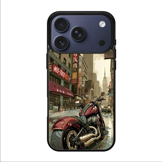 Motorcycle In Tokyo Streets iPhone 17 Pro / 17 Pro Max Case