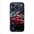 Red Sport Car in the Rain iPhone 17 Pro / 17 Pro Max Case
