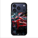 Red Sport Car in the Rain iPhone 17 Pro / 17 Pro Max Case