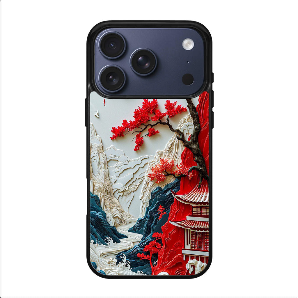Whispers of the Crimson Zen iPhone 17 Pro / 17 Pro Max Case