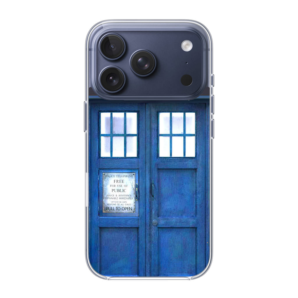 Blue Police Call Box iPhone 17 Pro / 17 Pro Max Case