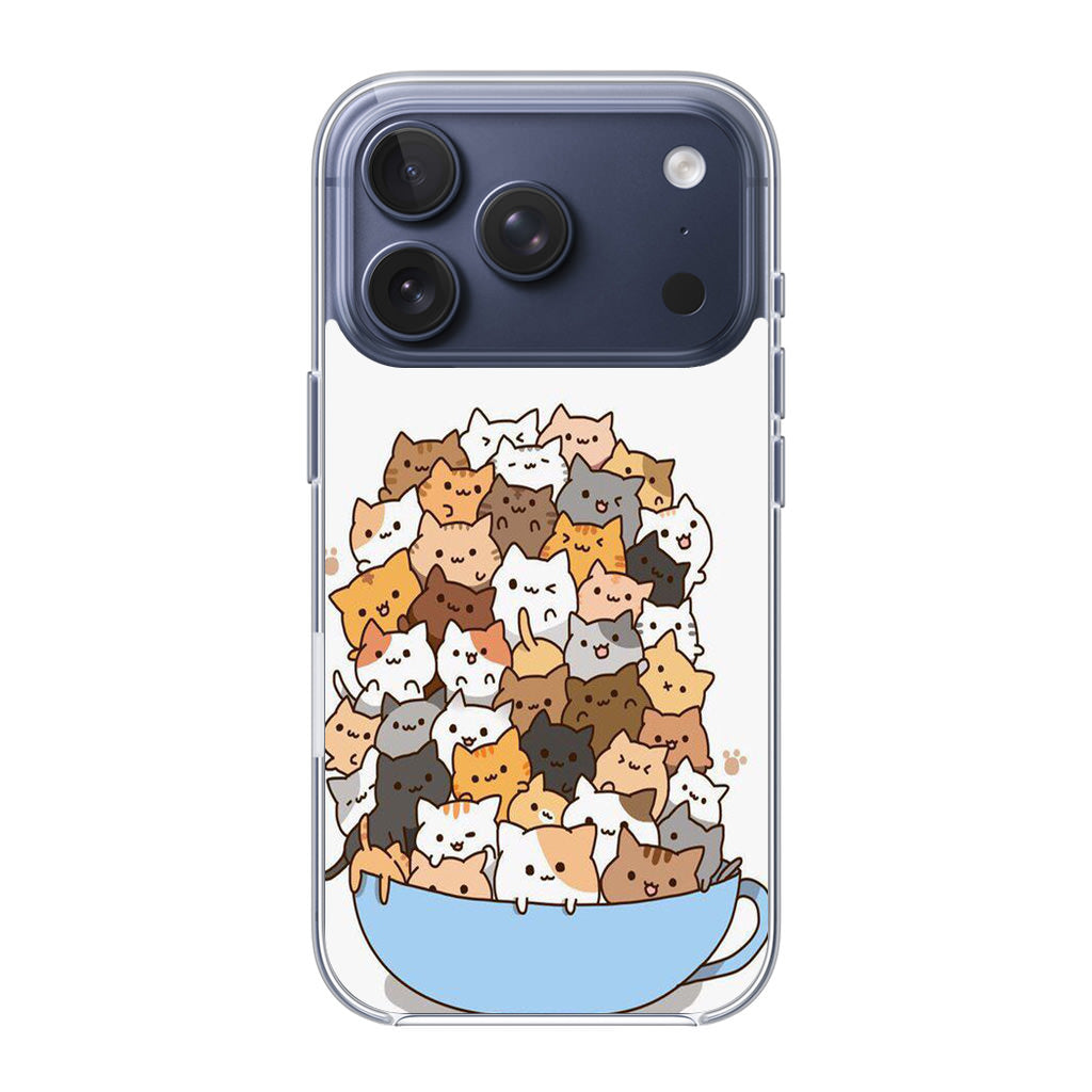 Cats on A Bowl iPhone 17 Pro / 17 Pro Max Case