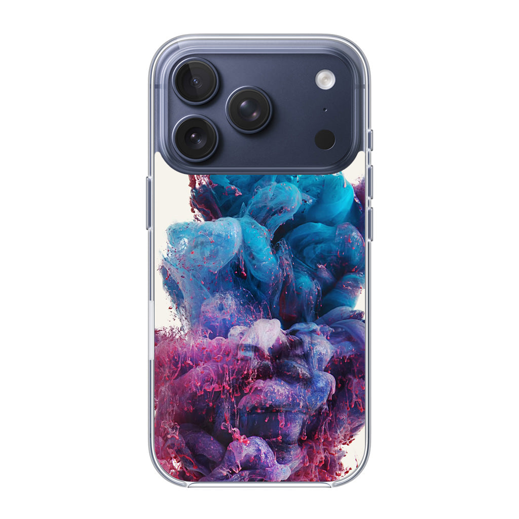 Colorful Dust Art on White iPhone 17 Pro / 17 Pro Max Case