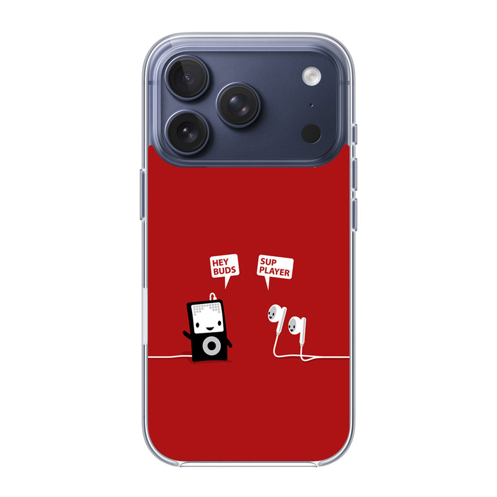Funny Music Headphones Player Buds iPhone 17 Pro / 17 Pro Max Case