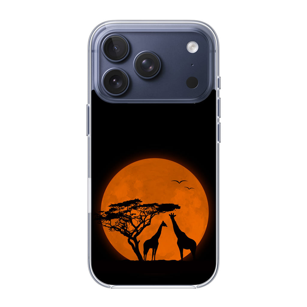 Giraffes Silhouette iPhone 17 Pro / 17 Pro Max Case