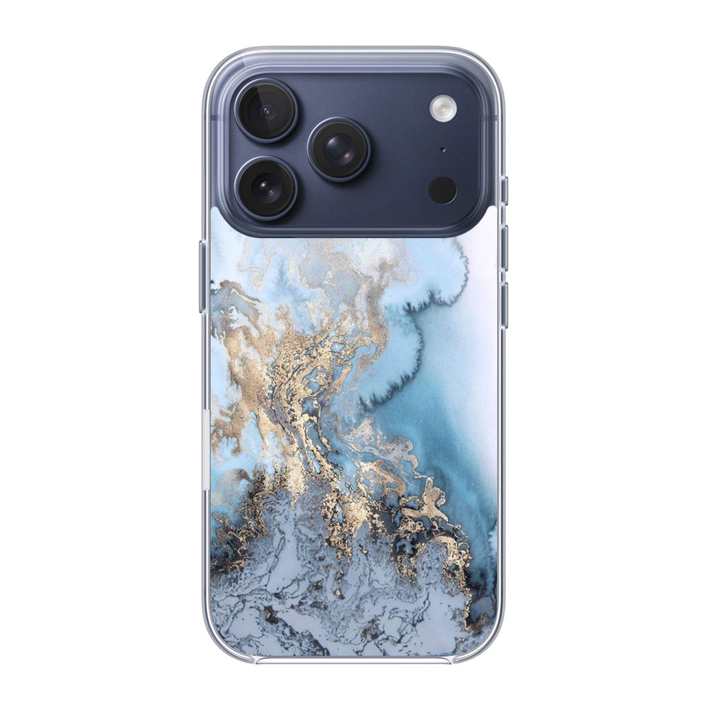 Golden Azure Marble iPhone 17 Pro / 17 Pro Max Case