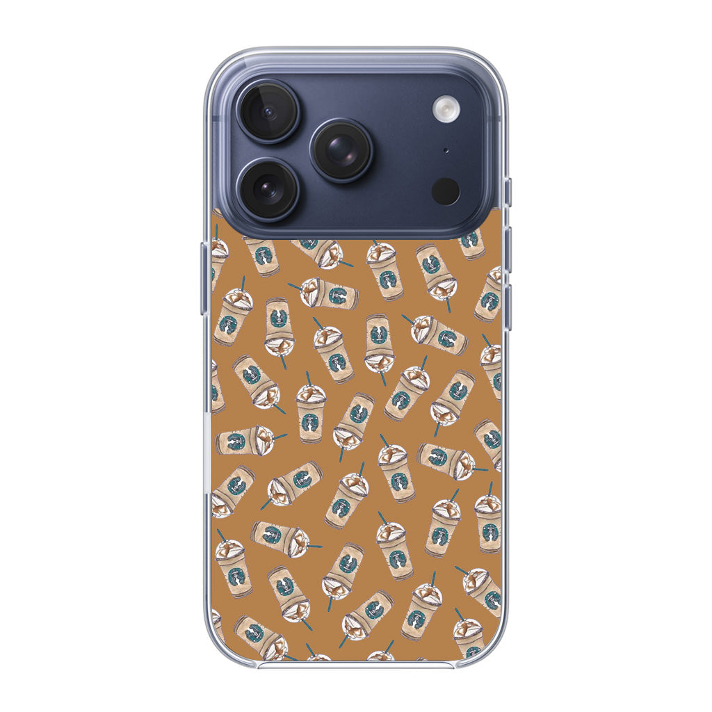 Iced Cappuccinos Lover Pattern iPhone 17 Pro / 17 Pro Max Case