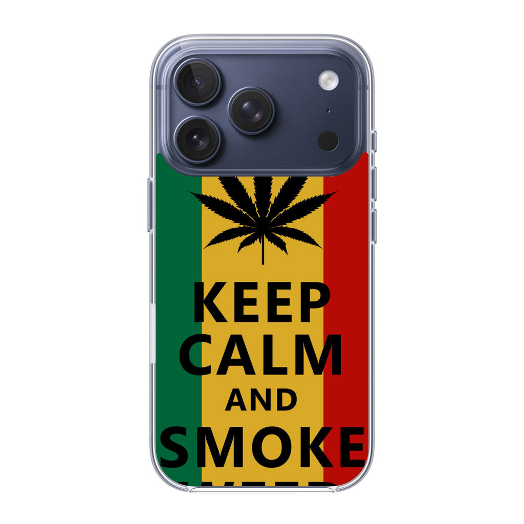 Keep Calm And Smoke Weed iPhone 17 Pro / 17 Pro Max Case