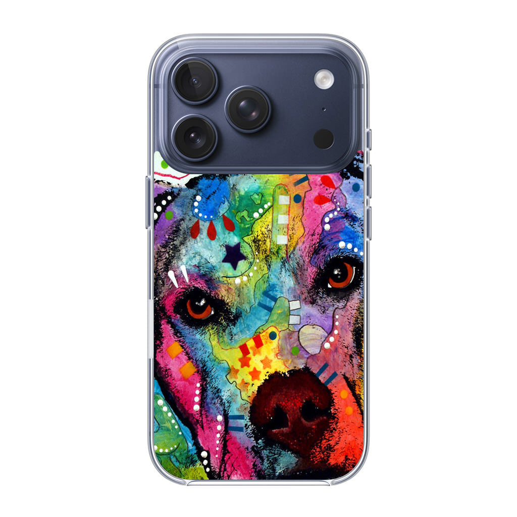 Pitbull Love Painting iPhone 17 Pro / 17 Pro Max Case